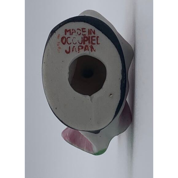 Set of 2 Occupied Japan Ladies Mini Porcelain Figurines Ball Gown Dress Vintage - Picture 7 of 12